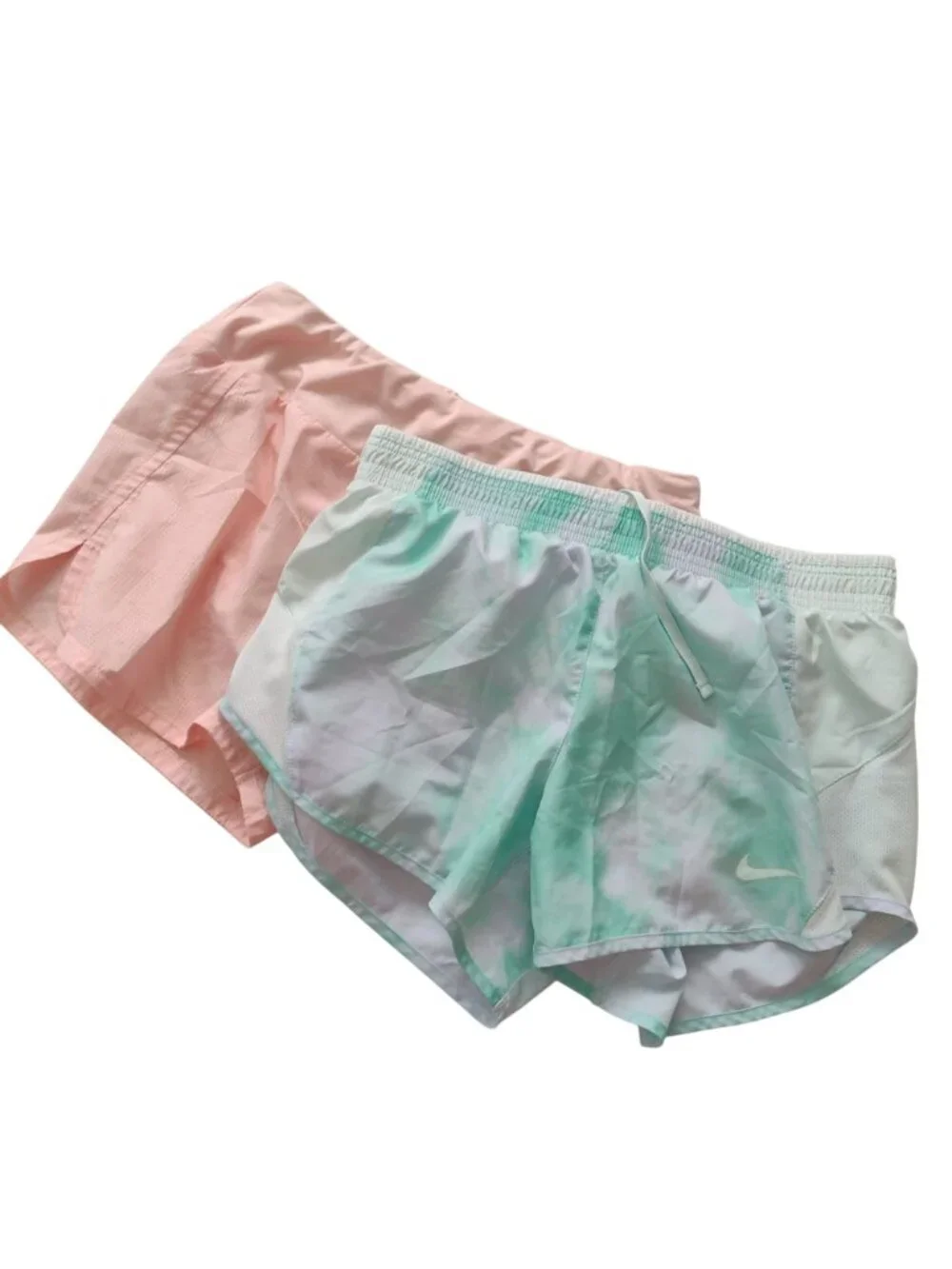 Nike Dri Fit Running Shorts M Lot of 2 Pastel Athletic Crew Gym Workout Wear